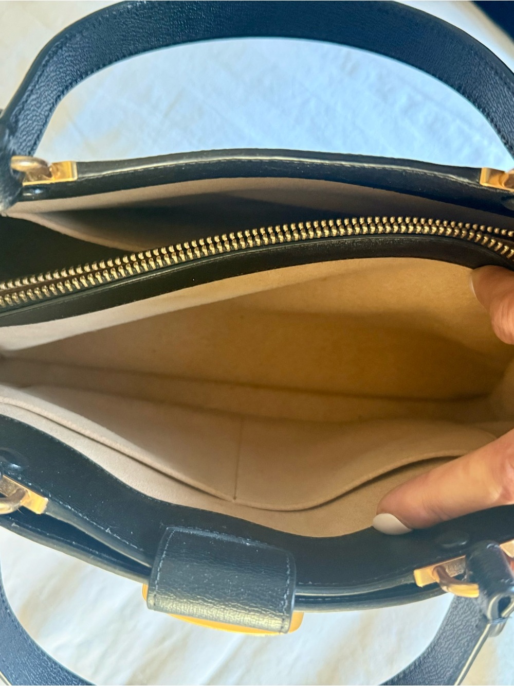 kate spade Black Structured Satchel with Gold Hardware - Picture 8 of 12